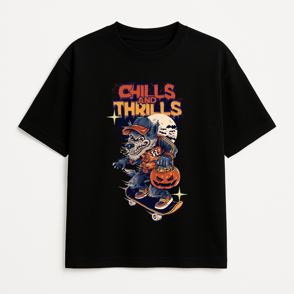 Chills & Thrills – Halloween Skate Tee