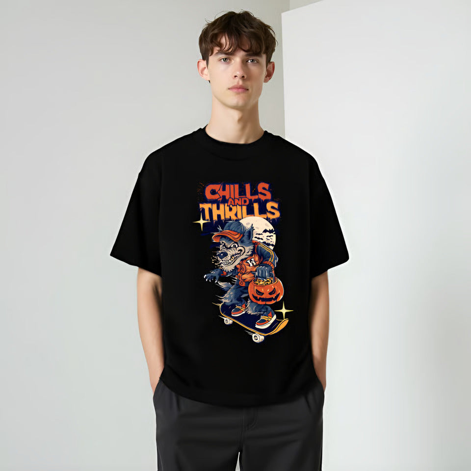 Chills & Thrills – Halloween Skate Tee